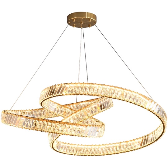 Люстра подвесная, бронза, хрусталь, RUFUS 100*40 металл, LED