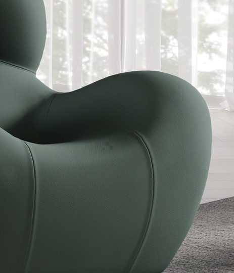 Кресло темно зеленое Serie up, 1 шт., 92х96х91 см