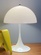 Настольная лампа, белая MARY 25*35, железо, акрил