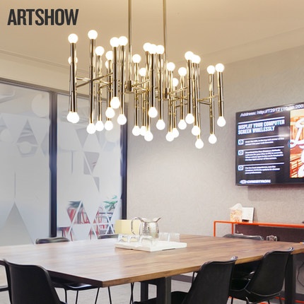 Дизайнерский светильник 96*52 см led, e14, железо, железо