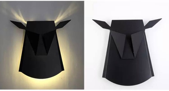 Настенный светильник, БРА GOKER 38*35, черный, металл, LED.