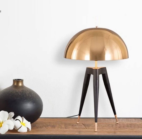 Настольная лампа ROCKET 35*65, античная бронза, черный, металл