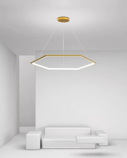 Люстра подвесная, медь, ПММА, OREO 100*120 металл, LED.