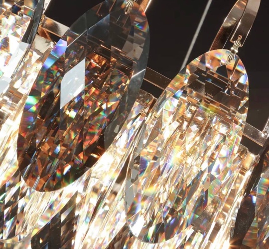 Подвесной светильник BURAN 100*28, золотой, кристалл, металл,  LED.