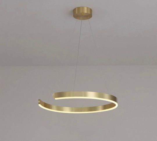 Люстра подвесная, медь, ПММА, PENNY 40*5 металл, LED.