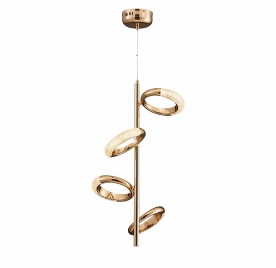 Светильник подвесной золотой Astrallax, металл, 33*88 см, LED