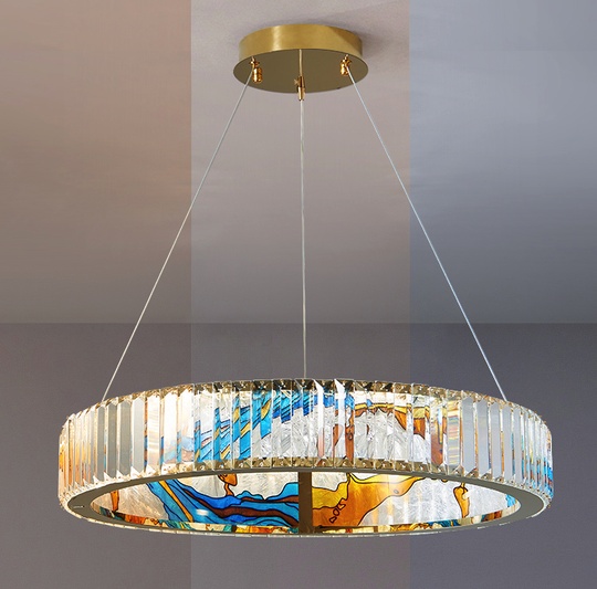 Люстра цветная, AKIRA, 60*12, LED, 45 Вт