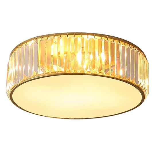 Потолочный светильник, золото, кристалл, BETHANY 40*15 металл, E14.