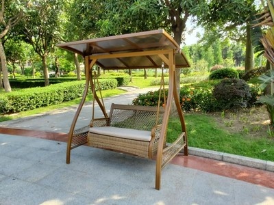 Качели садовые из ротанга Anfei