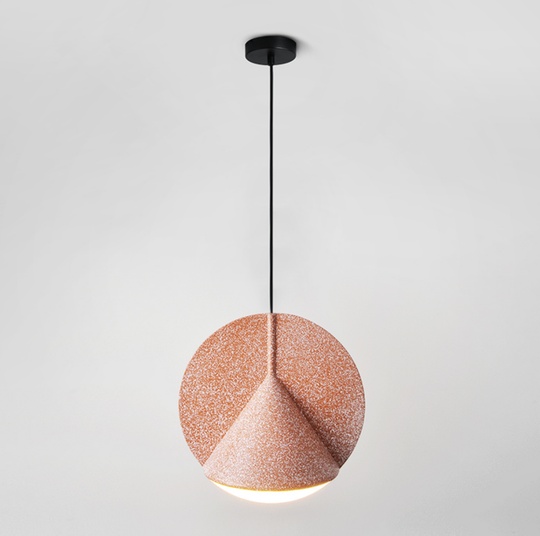 Подвесной светильник оранжевый, 30*30 см. STAMP - светильник оранжевый, LED, 12 Вт