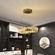 Люстра подвесная, золотой, кристалл, GLAMOROUS 100*10, металл, LED.