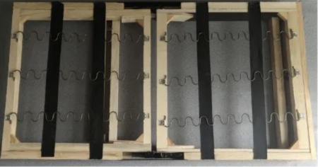 Кресло кровать темно-синий цвет с банкеткой