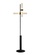Торшер черный Oriqust, 28*28*170 см, LED, кнопка, металл, 10 Вт