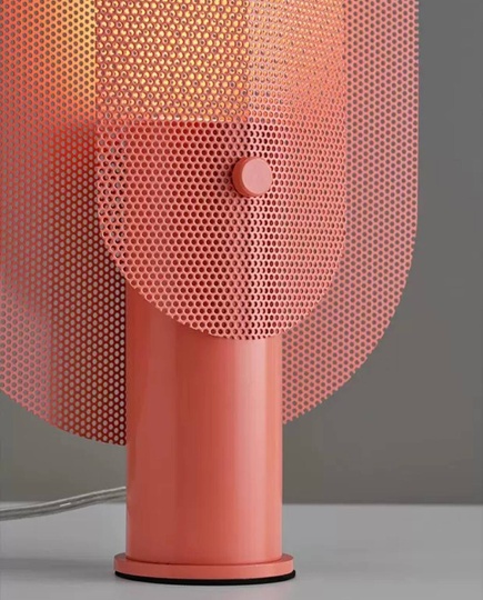 Настольная лампа HELICOPTER 20*40, металл, бордовый