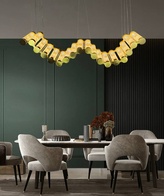 Люстра подвесная, бронза, стекло DEGER 150*25, металл, LED.