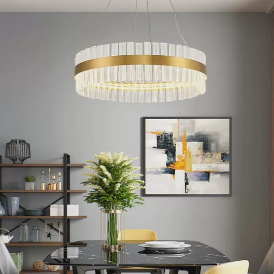 Люстра подвесная, медный, стекло, DECORATIVE 80*18, металл, LED.