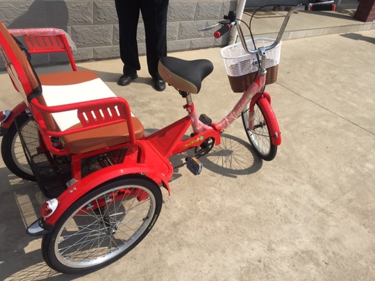 Велорикша Rickshaw китай 145*58*100 см, 2 место, максимальная нагрузка 150 кг, вес 50 кг