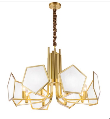 Дизайнерский светильник Elovix 25*26*16 см, led, E14, медь, мрамор, современный, коричневый