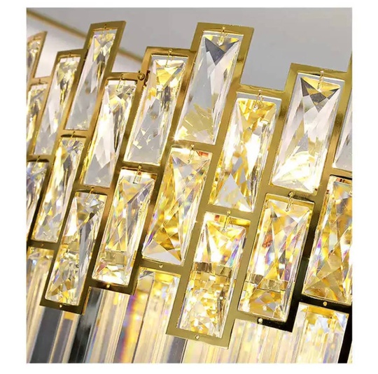 Люстра BAHAR 100*30 золото, стекло, металл, Е14.