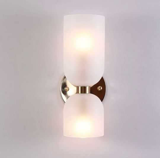 Настенный светильник, Бра MARSHALL 14*35, белый, металл, стекло, Е14.