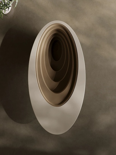 Журнальный стол Abyss, светлый, современный, овальный, 130х65х37 см, стеклянный для дома, офиса, гостиной.