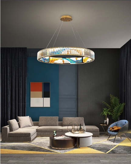 Люстра цветная, AKIRA, 60*12, LED, 45 Вт