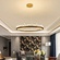 Люстра подвесная, золото, кристалл, LOUIS 60*11 металл, LED.