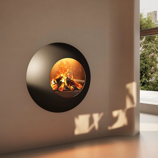 Камин Elsafo черный, 80*80 см