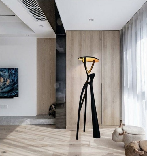 Напольный светильник Abstract, черный, LED, 9 Вт