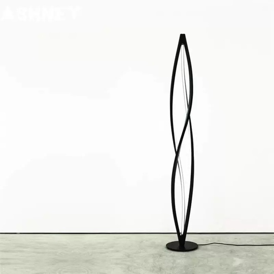 Торшер черный Zenere black 18*18*120 см, LED, ПММА, 14 Вт