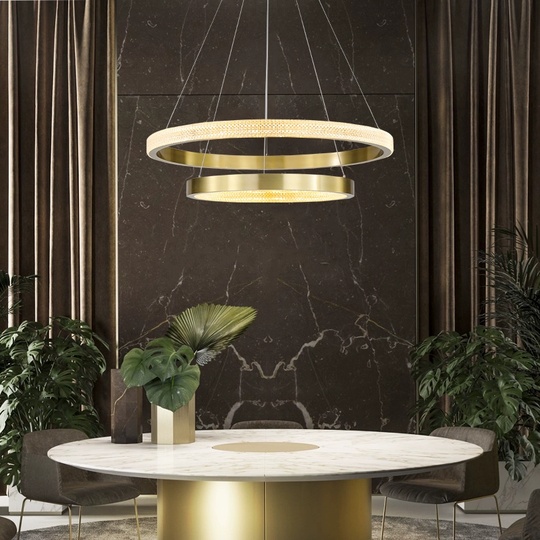 Люстра подвесная, медь, ПММА, WINNIE 60*80 металл, LED.