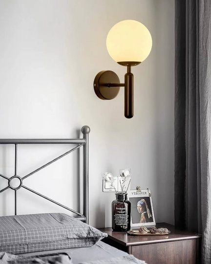 Настенный светильник, БРА ESER 15*32, черный, металл, Е27.