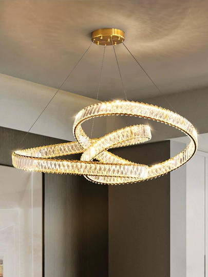 Люстра подвесная, бронза, хрусталь, RUFUS 80*30 металл, LED