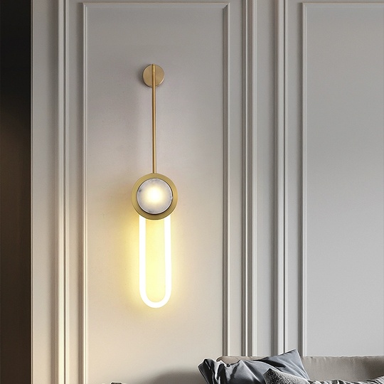 Настенный светильник, Бра, HUBERT 20*150, бронза, металл, LED.