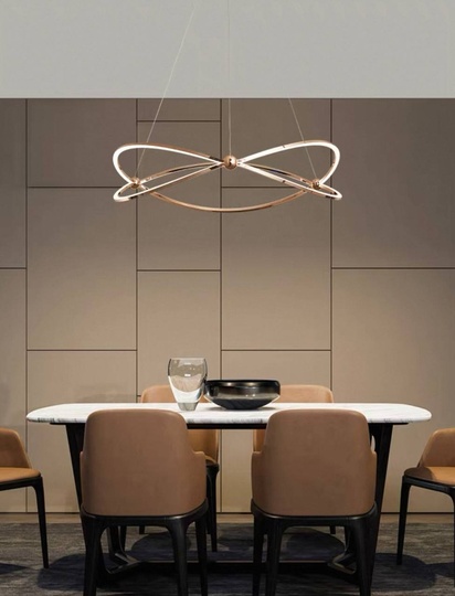 Люстра подвесная, золото, ПММА, WILL 72*120, металл, LED