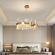 Люстра подвесная, медный, стекло, RADIANT 60*30, металл, LED.