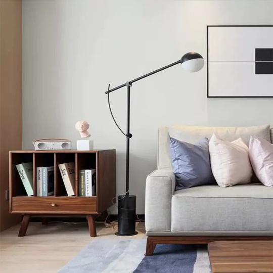 Торшер черный Luminan, 61*140 см, светодиодный, G9, металл, 10 Вт