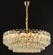 Люстра подвесная BIRCE 50*26 золото, кристалл, металл, E14.