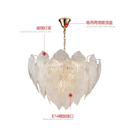 Дизайнерский светильник белый Ulvarex, 80*53 см, led, e14, железо, стекло, современный, белый