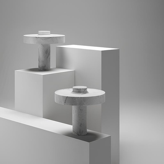 Настольная лампа мрамор MARBLE 36*39 см, светодиодная, имитация мрамора