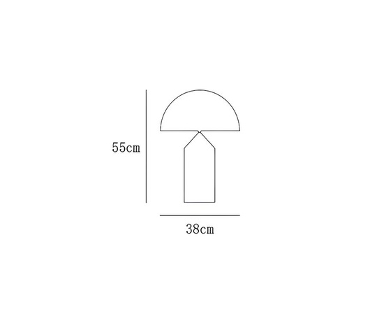 Настольная лампа золото ATOLLO, 38*55 см