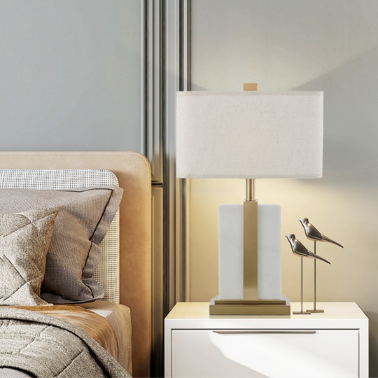 Лампа настольная белая 38*63 см, My Interno Kingston