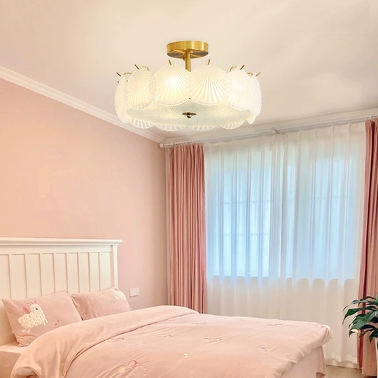 Люстра подвесная, медный, стекло, MURMURING 50*23, металл, E14.