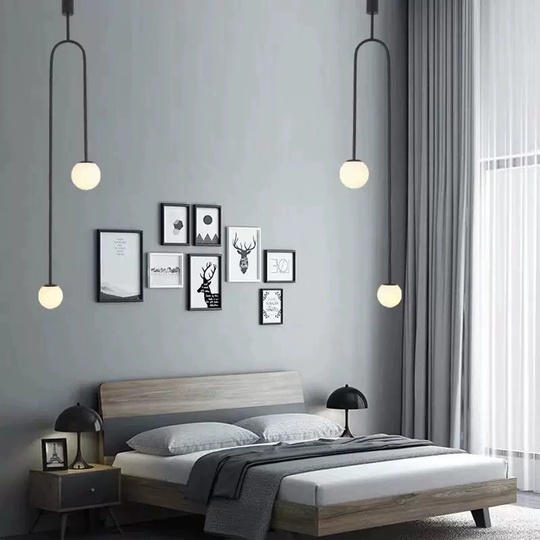 Светильник потолочный, черный, Elirvo, металл, 26*163 см, G9