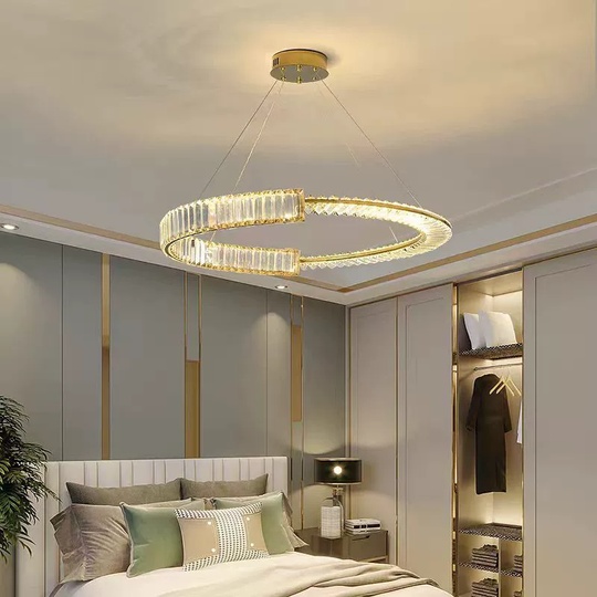 Люстра подвесная, медный, кристалл, AYSIN 80*80, металл, LED.