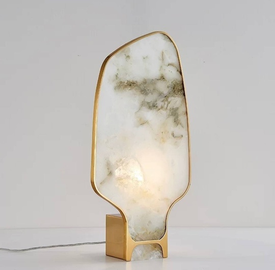 Настольная лампа DULCE 20*35, белый, мрамор