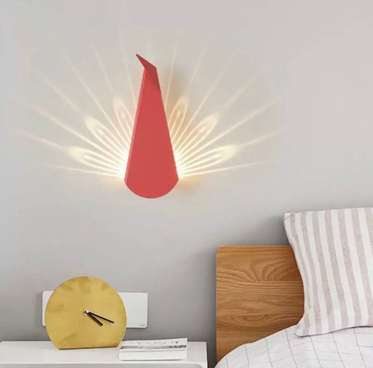 Настенный светильник, БРА EMRE 14*36, розовый, металл, LED.