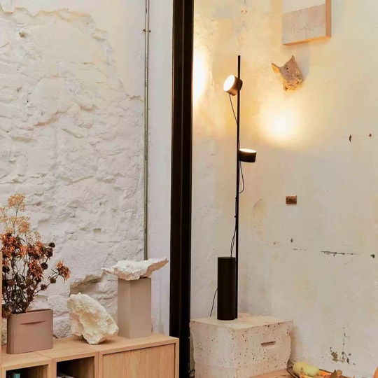 Торшер черный Elypta, 22*136 см, LED, металл, 7 Вт