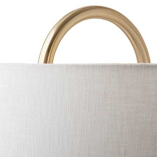 Торшер белый золото Aerivix, 45*165 см, LED, Е27, мрамор, 14 Вт