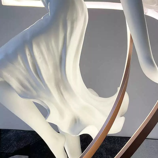 Торшер белый Girls ballerina, 79*200 см, LED, Е27, смола, стекловолокно, 65 Вт